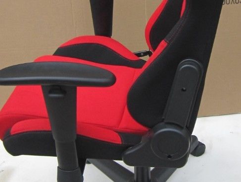 Diseño cómodo ajustable de la silla del juego de la silla de la oficina de la tela que compite con para el hogar/la compañía